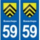 59 Boeschepe blason autocollant plaque stickers ville