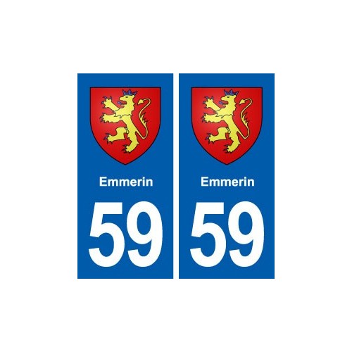 59 Emmerin blason autocollant plaque stickers ville