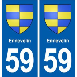 59 Ennevelin blason autocollant plaque stickers ville