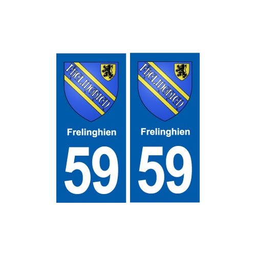 59 Frelinghien blason autocollant plaque stickers ville