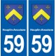 59 Houplin-Ancoisne blason autocollant plaque stickers ville