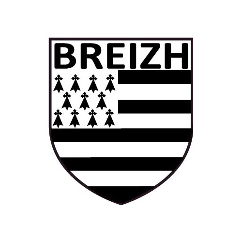 Breton Autocollant sticker Bébé à Bord Bretagne Breizh Breton logo 1 Taille:12 cm 