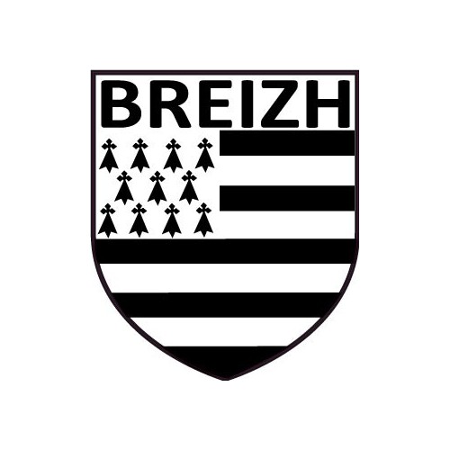 Autocollant blason Bretagne Breton Breizh sticker