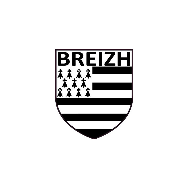 Autocollant blason Bretagne Breton Breizh sticker