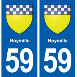 59 Hoymille blason autocollant plaque stickers ville