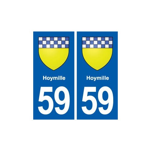 59 Hoymille blason autocollant plaque stickers ville
