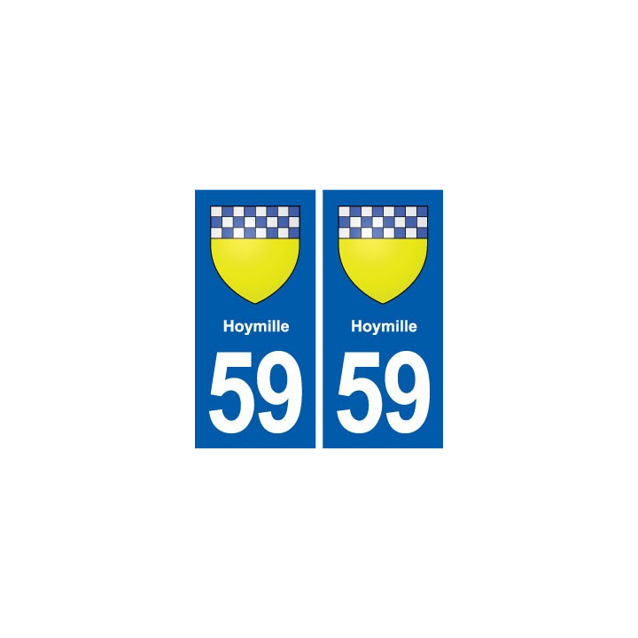 59 Hoymille blason autocollant plaque stickers ville