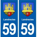 59 Landrecies blason autocollant plaque stickers ville