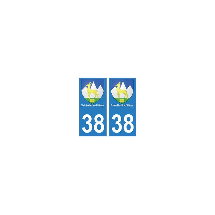 38 isere blason autocollant plaque