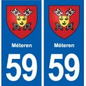 59 Méteren blason autocollant plaque stickers ville