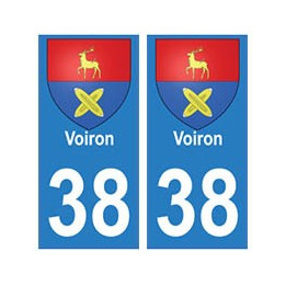 38 isere blason autocollant plaque