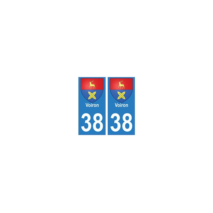 38 isere blason autocollant plaque