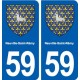 59 Neuville-Saint-Rémy blason autocollant plaque stickers ville
