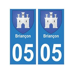 05 Briançon autocollant plaque