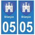 05 Briançon autocollant plaque