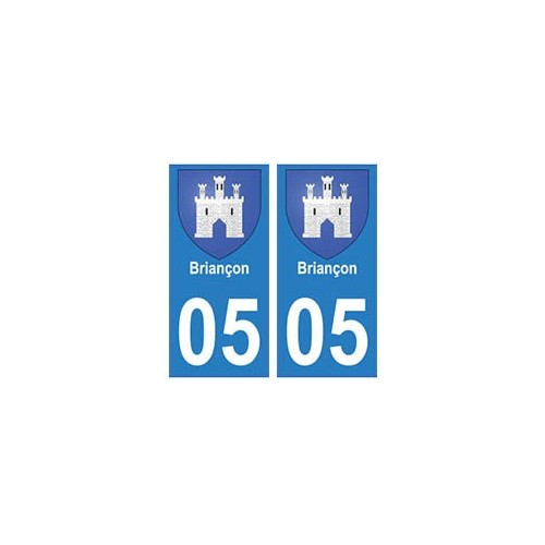 05 Briançon autocollant plaque