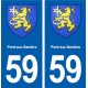59 Pont-sur-Sambre blason autocollant plaque stickers ville