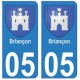 05 Briançon autocollant plaque