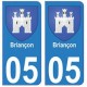 05 Briançon autocollant plaque