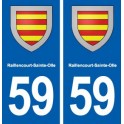 59 Raillencourt-Sainte-Olle blason autocollant plaque stickers ville