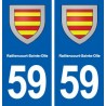 59 Raillencourt-Sainte-Olle blason autocollant plaque stickers ville