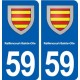 59 Raillencourt-Sainte-Olle blason autocollant plaque stickers ville