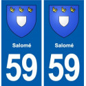 59 Salomé blason autocollant plaque stickers ville