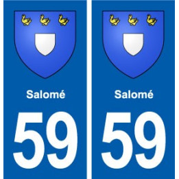 59 Salomé blason autocollant plaque stickers ville