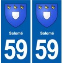 59 Salomé blason autocollant plaque stickers ville