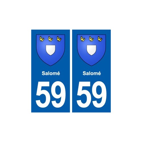 59 Salomé blason autocollant plaque stickers ville