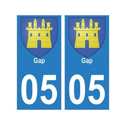 05 Gap ville autocollant plaque