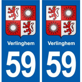 59 Verlinghem blason autocollant plaque stickers ville