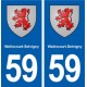 59 Walincourt-Selvigny blason autocollant plaque stickers ville