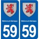 59 Walincourt-Selvigny blason autocollant plaque stickers ville