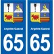 65 Argelès-Gazost blason autocollant plaque stickers ville