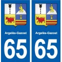 65 Argelès-Gazost blason autocollant plaque stickers ville