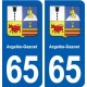 65 Argelès-Gazost blason autocollant plaque stickers ville