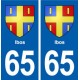 65 Ibos blason autocollant plaque stickers ville