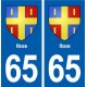 65 Ibos blason autocollant plaque stickers ville
