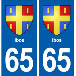 65 Ibos blason autocollant plaque stickers ville
