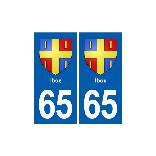 65 Ibos blason autocollant plaque stickers ville