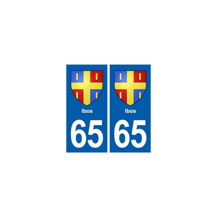 65 Ibos blason autocollant plaque stickers ville
