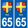 65 Ibos blason autocollant plaque stickers ville