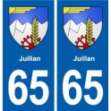 65 Juillan blason autocollant plaque stickers ville