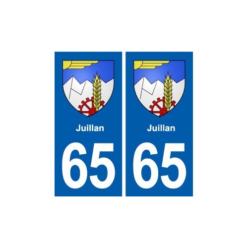 65 Juillan blason autocollant plaque stickers ville