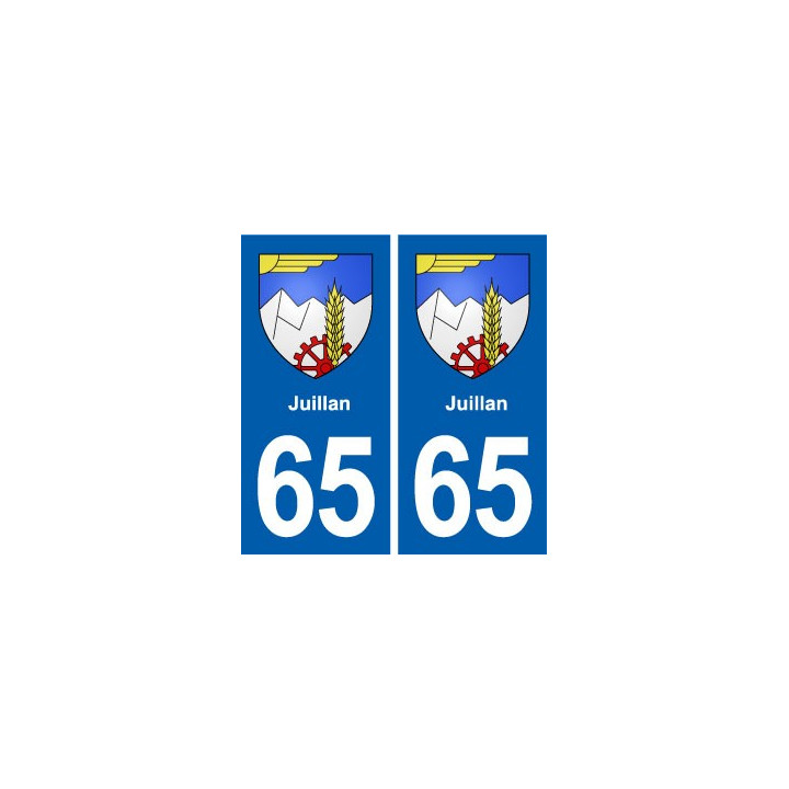 65 Juillan blason autocollant plaque stickers ville