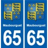 65 Maubourguet blason autocollant plaque stickers ville