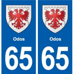 65 Odos blason autocollant plaque stickers ville