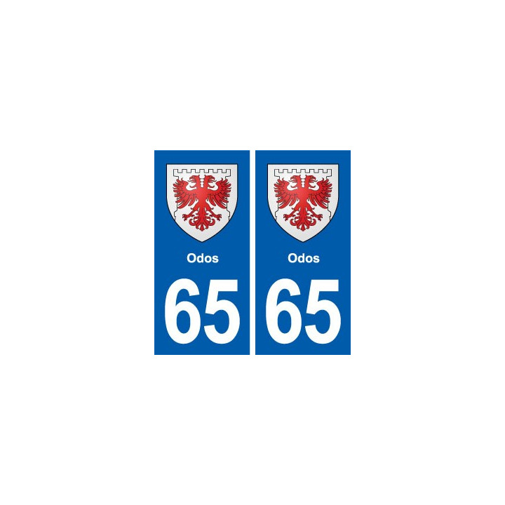 65 Odos blason autocollant plaque stickers ville
