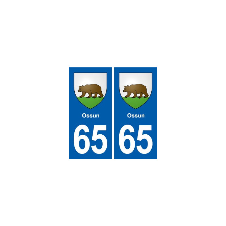 65 Ossun blason autocollant plaque stickers ville